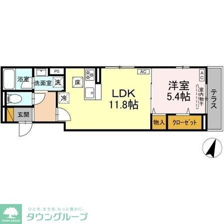 ディーシンシアの物件間取画像